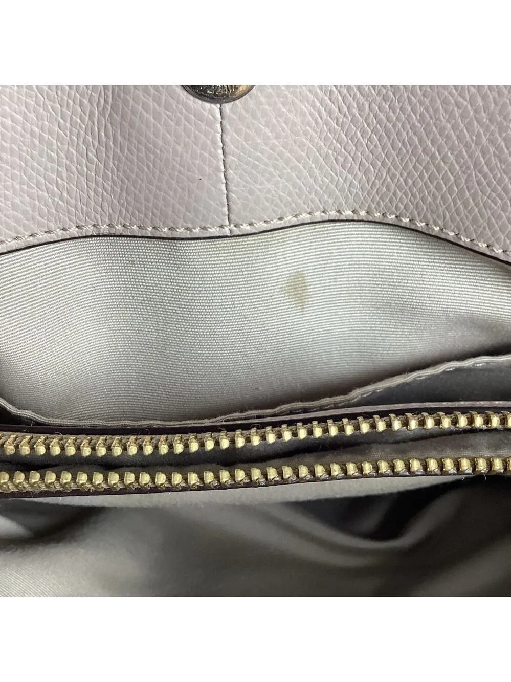 Coach Minetta‎ toupe bag White exotic leather hand shoulder purse